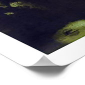 Tbilissi, Géorgie, grande ville, affiche de voyage (Coin)