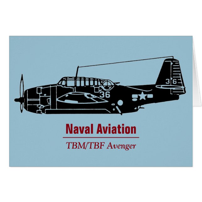 TBM/TBF Avenger Torpedo Bomber (Voorkant Horizontaal)