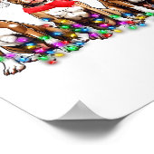 Tbull Dog Christmas Lights Cute Pet Matching Famil Poster (Hoek)