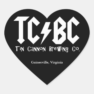 TC / BC Lightning Bolt Heart Sticker