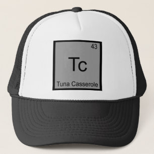 Tc - Symbool voor het Scheikundeschedel van Tuna C Trucker Pet