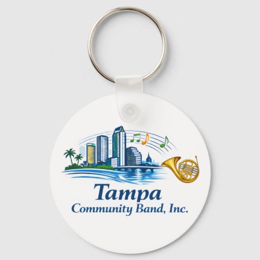 TCB French Horn Logo Keychain (Voorkant)