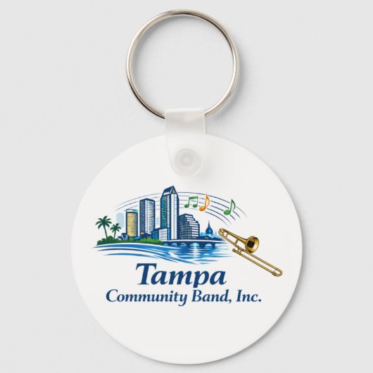TCB Trombone Logo Sleutelhanger (Voorkant)