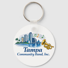 TCB Trumpet Logo Keychain
