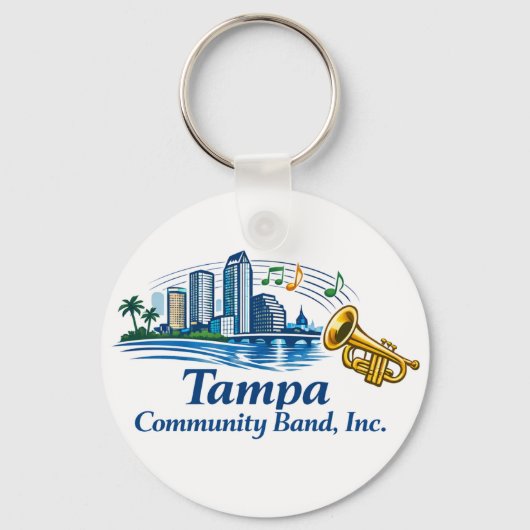 TCB Trumpet Logo Keychain (Voorkant)