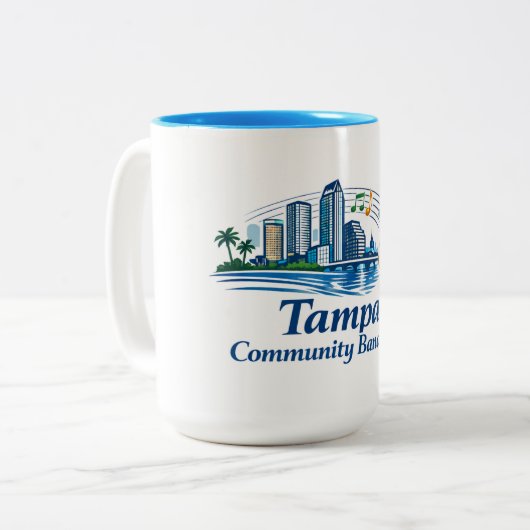 TCB Trumpet Logo Mug (Devant gauche)