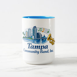 TCB Trumpet Logo Mug Tweekleurige Koffiemok
