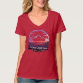 TCC paarse zonsondergang logo dames T-shirt (Voorkant)