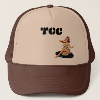 TCC pin-up on vinyl Trucker Hat Pet