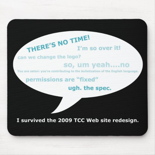TCC Web Redesign Mousepad Muismat (Voorkant)