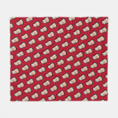 Tchaikovsky dark red fleece deken (Voorkant (Horizontaal))