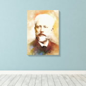 Tchaikovsky sur toile - Aquarelle (Insitu (Plancher de Bois))