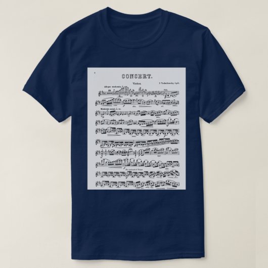 Tchaikovsky Violin Concerto Graphic T-shirt (Design voorkant)