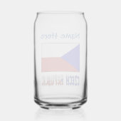 Tchéquie Drapeau bleu Personnalisation (Verso)