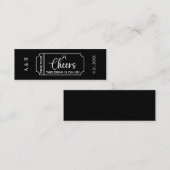 Tchin Boisson Offerte Carte de Boisson Ticket Cade (Devant / Derrière)