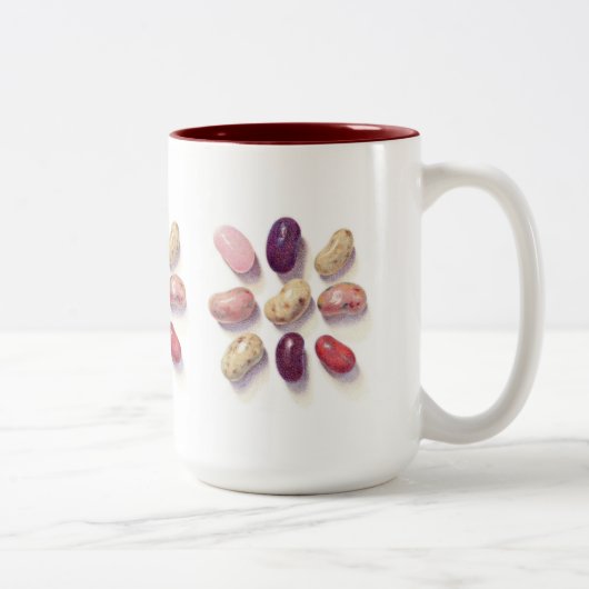 TCI TOE JELLY BEANS Tall Maroon Mug à deux tons (Droit)