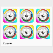 TCM Organogram / orgaanklok Vierkante Sticker (Vel)