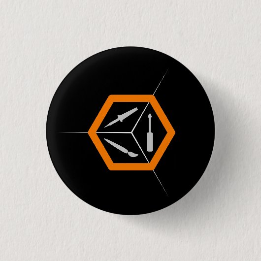 TCMS Button - Klein - Donker (Voorkant)