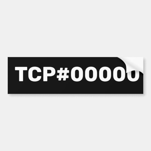 TCP# Bumpersticker (Voorkant)