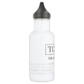 TCS Typografie White Water Bottle Waterfles (Links)