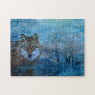 TCWC - Blauwe Wolf Kerstmis Legpuzzel