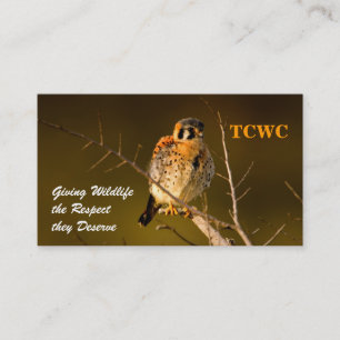 TCWC - Carte de visite de volontaire de crécerell