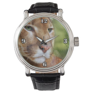 TCWC - Puma Mountain Lion Art Horloge