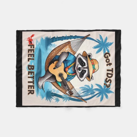 TDS Trump Derangement Syndrome Grappige Trump-onde Fleece Deken (Voorkant (Horizontaal))