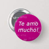 Te Amo Button (Voorkant /achterkant)
