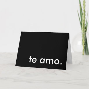 te amo. feestdagen kaart