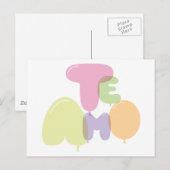 Te amo - Ik hou van je in het Spaans Briefkaart (Voorkant / Achterkant)