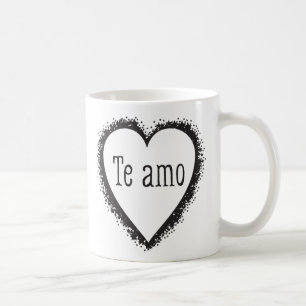 Te amo, ik hou van je in het Spaans Koffiemok