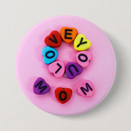 Te amo mamá ronde button 7,6 cm