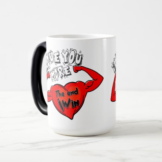 Te Amo Más, El Final Yo Gano Magische Mok (Voorkant links)