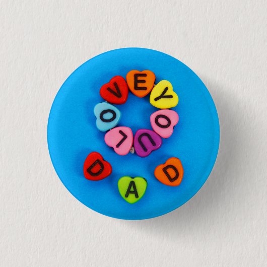 Te amo papá ronde button 3,2 cm (Voorkant)