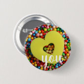 Te amo ronde button 5,7 cm (Voorkant /achterkant)