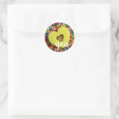 Te amo ronde sticker (Tas)