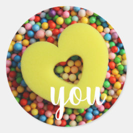 Te amo ronde sticker