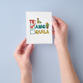 Te Amo Tequila Cinco de Mayo Grappig Flyer (Hand)