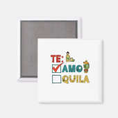 Te Amo Tequila Cinco de Mayo Grappig Magneet (Voorkant / Achterkant)