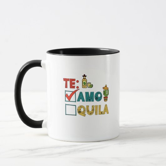Te Amo Tequila Cinco de Mayo Grappig Mok (Links)