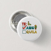 Te Amo Tequila Cinco de Mayo Grappig Ronde Button 3,2 Cm (Voorkant /achterkant)