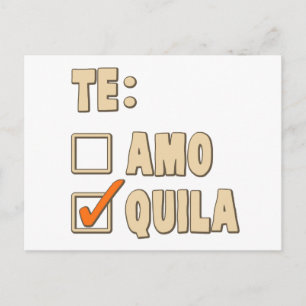 Te Amo Tequila Spain Choice Briefkaart