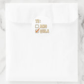 Te Amo Tequila Spain Choice Ronde Sticker (Tas)