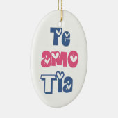 Te Amo Tia Keramisch Ornament (Rechts)