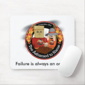 Te Ashamed aan Name BBQ Mousepad Muismat (Met muis)