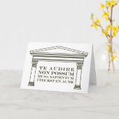 "Te audire non possum" All Occasion Blanco Kaart (Gele Bloem)