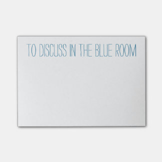 Te bespreken in de blauwe kamer post-it® notes