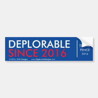 Te betreurenSedert 2016 Bumpersticker