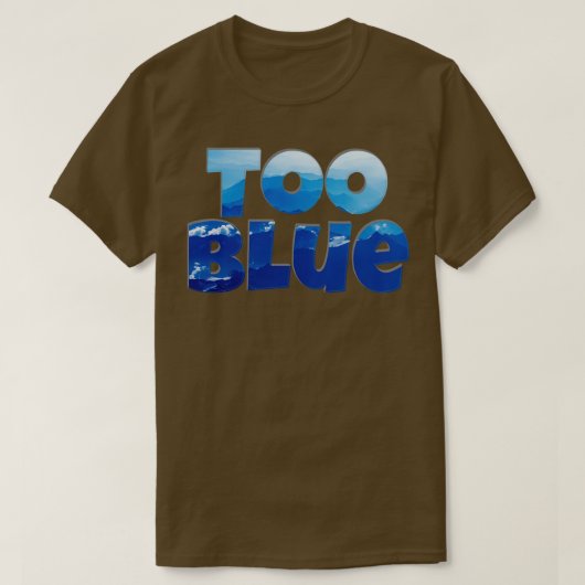 Te blauw t-shirt (Design voorkant)